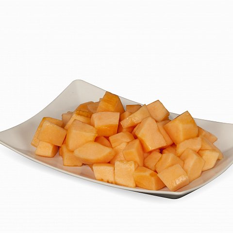 Melonen orange Würfel grob 1 kg