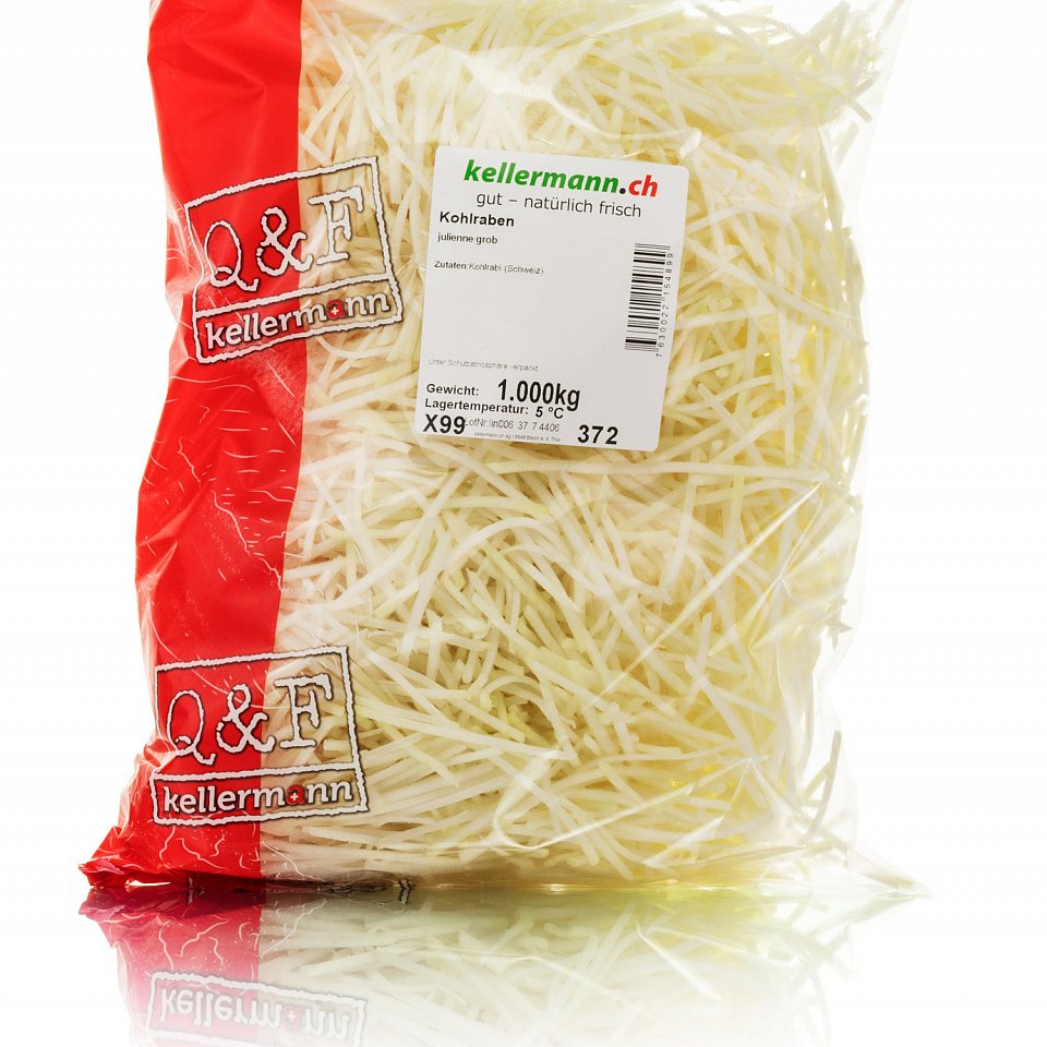 Kohlraben julienne grob 2,5 mm 1 kg