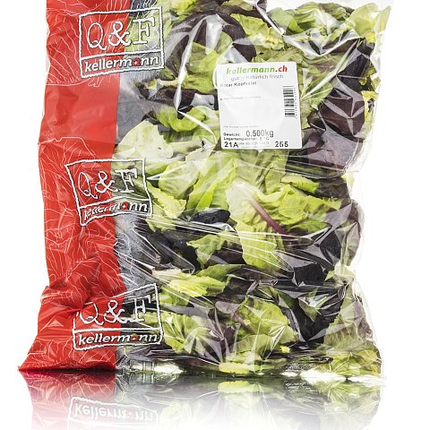 Kopfsalat Rot Mini-Blätter 500 g