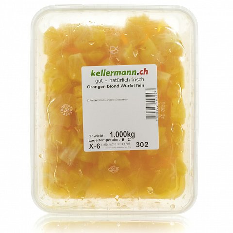 Orangen Blond Würfel fein 1 kg