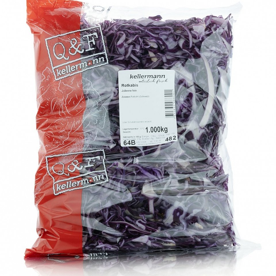 Rotkabis Julienne 1 kg