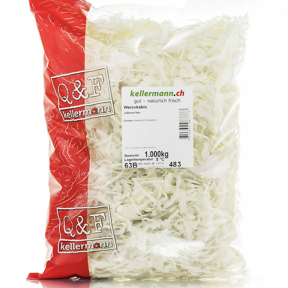 Weisskabis Julienne 1 kg